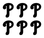 Philadelphia Phillies MLB symbol Vinyl Decal Car Window set of 6 small Stickers