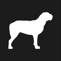 Dogue De Bordeaux vinyl decal Dog Silhouette laptop car sticker