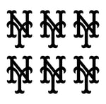 NY Mets New York MLB symbol Vinyl Decal Cup Window set of 6 small Stickers