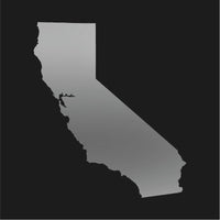 California State Outline Vinyl Decal Car Window Laptop Sticker