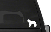 Saint Bernard Vinyl Decal Car Window Laptop Dog Silhouette Sticker