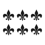 Fleur De Lis Vinyl Decal sticker car phone laptop vinyl stickers Set of 6