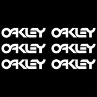 Oakley Logo Vinyl Decal Laptop Car Window small set of 6 small Stickers