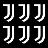 Juventus Decal Socker Vinyl Decals Stickers small Set of 6