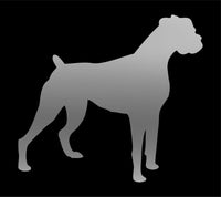 Boxer Vinyl Decal Car Window Laptop Dog Silhouette Sticker