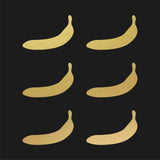 Banana Decal Vinyl decals phone case laptop car set of 6 Banana stickers