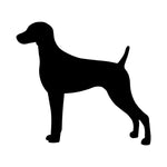 Weimaraner Vinyl Decal Car Window Laptop Dog Breed Silhouette Sticker