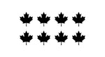 Canadian Maple leaf Decal Phone Laptop Small Canada Stickers Set of 8