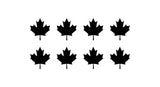 Canadian Maple leaf Decal Phone Laptop Small Canada Stickers Set of 8