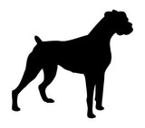 Boxer Vinyl Decal Car Window Laptop Dog Silhouette Sticker