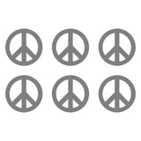 Small Peace Symbol Vinyl Decals set of 6 Peace Sign Stickers Sheet