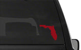 Florida State Outline Vinyl Decal Car Window Laptop Sticker