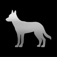 Belgian Malinois Vinyl Decal Car Window Laptop Dog Silhouette Sticker