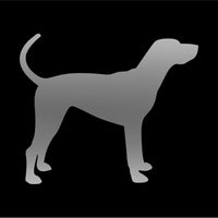 Hound Silhouette Vinyl Decal Coonhound Car Window Laptop Sticker