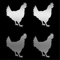 Small Chicken Vinyl Decals Phone laptop window Stickers Sheet