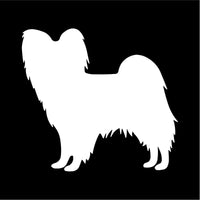 Papillon Vinyl Decal Car Window Laptop Dog Breed Silhouette Sticker