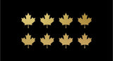 Canadian Maple leaf Decal Phone Laptop Small Canada Stickers Set of 8