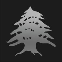 Cedar Tree Symbol Vinyl Decal Car Window Laptop Tree Sticker