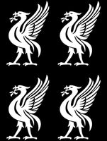 Liverpool symbol Vinyl Decals car laptop Stickers Set of 4