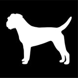 Border terrier  vinyl decal Dog Silhouette laptop car sticker