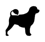 Portuguese water dog Vinyl Decal Car Window Laptop Dog Breed Silhouette Sticker