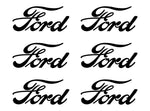 Small Ford Logo 6 Small Vinyl Decals Sticker decal 2" 3" Ford Symbol Stickers