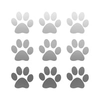 Pet Paws Animal Prints Vinyl Decal Sticker Set of 9