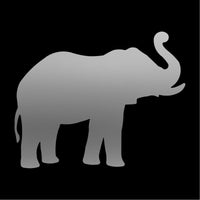 Elephant vinyl decal Silhouette laptop car sticker