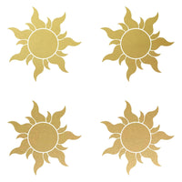 4 Small Sun Vinyl decals car and phone case stickers