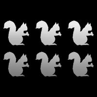 6 Small Squirrel  Vinyl decals phone case laptop car stickers