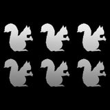 6 Small Squirrel  Vinyl decals phone case laptop car stickers