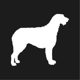 Irish Wolfhound vinyl decal Dog Silhouette laptop car sticker