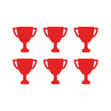 Trophy symbol Vinyl Decals set of 6 Trophy Symbol Stickers set of 6