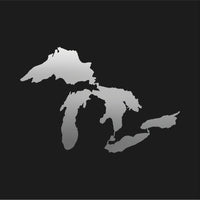 Michigan Great Lakes Outline Vinyl Decal Car Window Laptop WA Sticker