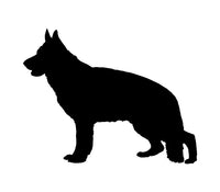 German Shepherd Vinyl Decal Car Window Laptop Dog Silhouette Sticker