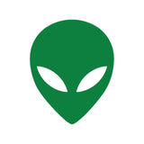 Alien Head Outline Vinyl Decal Car Window Laptop UFO Sticker