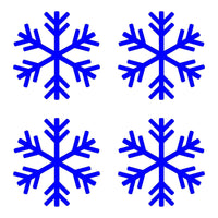 Small Snowflake Symbol Vinyl Decals set of 4 snowflakes Stickers Sheet