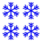 Small Snowflake Symbol Vinyl Decals set of 4 snowflakes Stickers Sheet