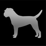 Border terrier  vinyl decal Dog Silhouette laptop car sticker