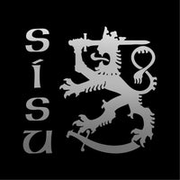 SISU Finnish Lion Vinyl Decal Car Window Laptop Finland Sticker