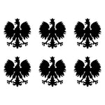 Small Polish Eagle set of 6 Vinyl Decals Phone Polska Eagle Stickers Sheet