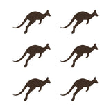 Kangaroo Vinyl Decal Car Window Laptop Silhouette Sticker set of 6