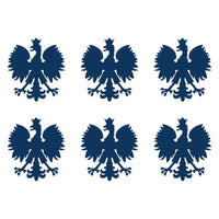 Small Polish Eagle set of 6 Vinyl Decals Phone Polska Eagle Stickers Sheet