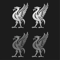 Liverpool symbol Vinyl Decals car laptop Stickers Set of 4