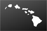 Hawaiian Islands Vinyl Decal Car Window Laptop Hawai'i Sticker