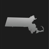 Massachusetts state Outline Vinyl Decal Car Window Laptop MA Sticker