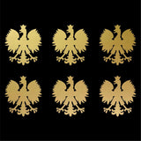 Small Polish Eagle set of 6 Vinyl Decals Phone Polska Eagle Stickers Sheet