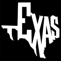 Texas State Outline Vinyl Decal Car Window Laptop Sticker