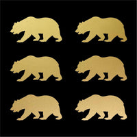 Set of 6 California Bear Vinyl decals phone case laptop car stickers