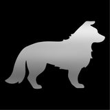 Border Collie vinyl decal Dog Silhouette laptop car sticker